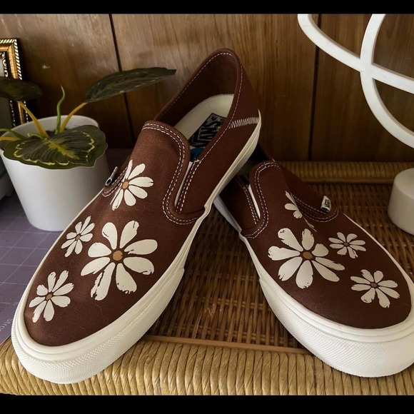 Vans Other - Brown Flower Vans